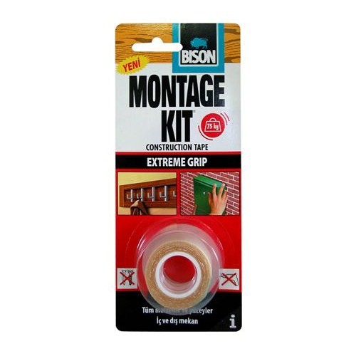 Bison Montage Kit Tape 19mmx1m Fiyatı Taksit Seçenekleri