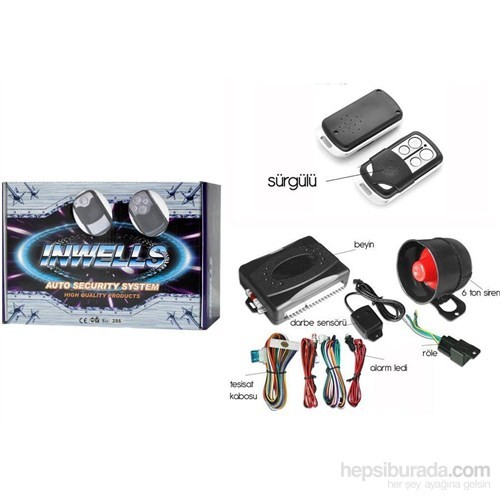 Inwells Oto Alarm Seti 99d3805 Fiyatı Taksit Seçenekleri