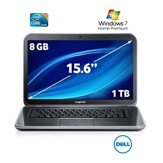 Dell Inspiron 5520 Intel Core i7 3632QM 2.2GHZ 8GB 1TB 15.6" Taşınabilir Bilgisayar S63P81C