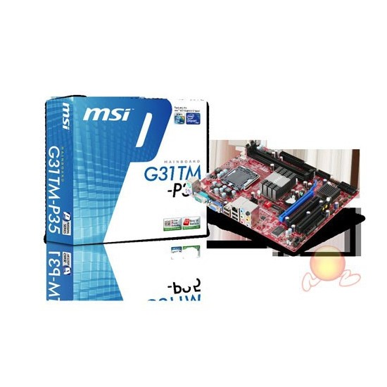 MSI G31TM-P35 Intel G31+ICH7 Fsb 1600(OC) DDR2 800MHz Soket Fiyatı