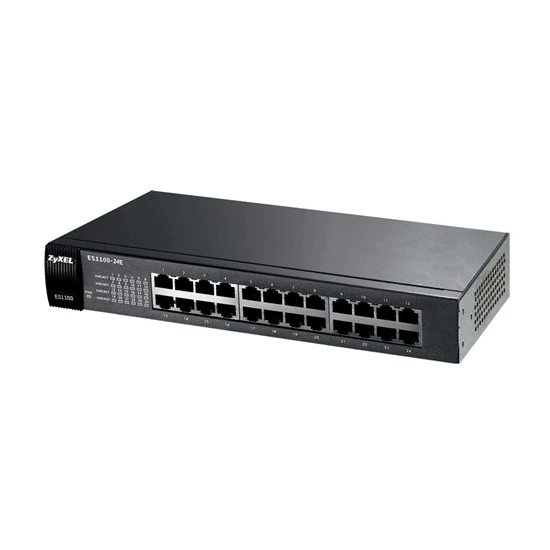 Zyxel ES1100-24E 24-Port 10/100Mbps Tak-Kullan Port-Önceliklendirme Destekli Yönetilemeyen Fast-Ethernet Switch