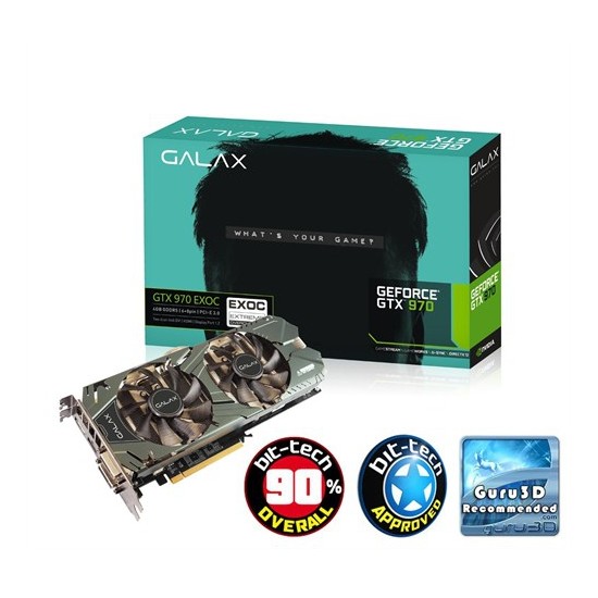 Galax Nvidia GeForce GTX 970 EX OC 4GB 256Bit GDDR5 (DX12) PCI-E 3.0 Ekran Kartı (Black Edition)