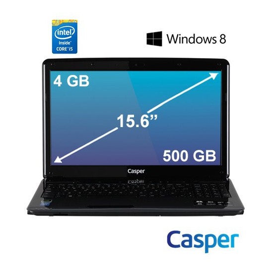 Casper Nirvana CN.HBI4200C Intel Core i5 4200M 2.5GHz / 3.1GHz 4GB 500GB 15.6" Taşınabilir Bilgisayar