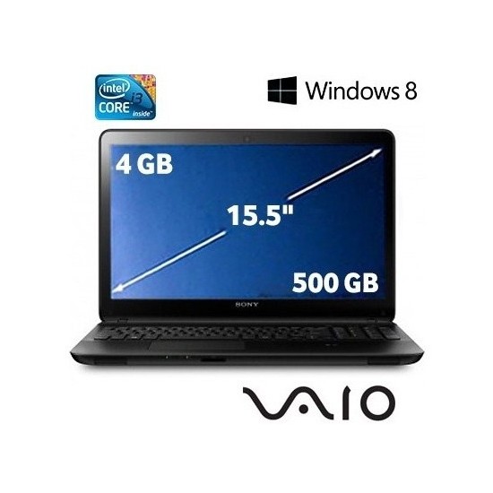 Sony Vaio Fit E SVF1521QSTB Intel Core i3 3227U 1.9GHz 4GB 500GB 15.5" Taşınabilir Bilgisayar