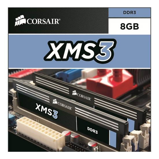 Corsair XMS3 8GB(2x4GB) 1600MHz DDR3 Ram (CMX8GX3M2A1600C9) Fiyatı