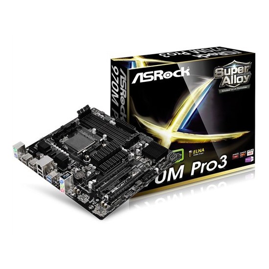 Asrock 970M Pro3 AMD 970 AM3+DDR3 SATA3 USB3 Micro-ATX Anakart (ASR970MPRO3)