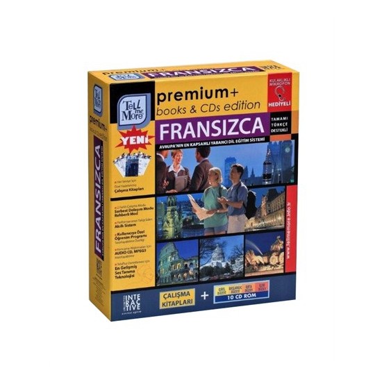 Tell Me More Premium Fransızca-Giriş+Başlangıç + Orta + İleri Düzey (10 Cd Rom)