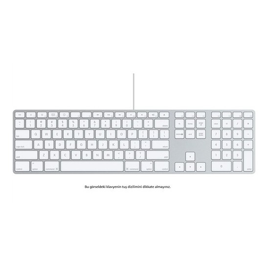 Apple Numerik Alanlı Kablolu Q Klavye (MB110TQ/B) Fiyatı