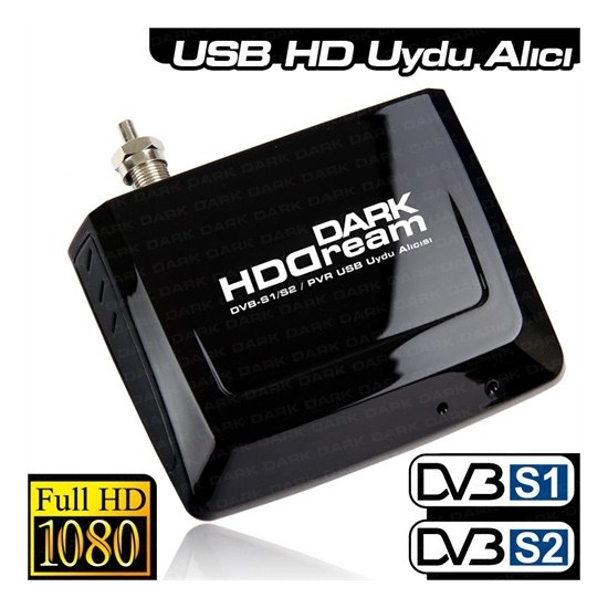 Dark HDDream Zaman Ayarlı Kayıt Özellikli Harici Mobile USB DVB S/S2 Uydu TV Kartı (DK-AC-TVUSBDVBS2)