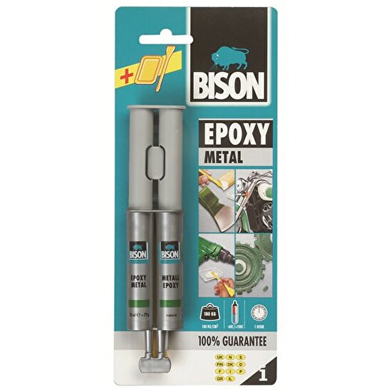 Bison Epoxy Metal 24 Ml Çift Şırınga Blister
