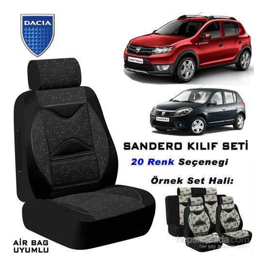 Dacia Sandero Koltuk Kılıfı Seti 1Kalite Air Bag Fiyatı