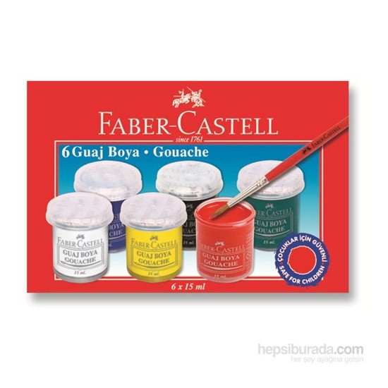 Faber-Castell Guaj Boya 6 Renk (5170160400)