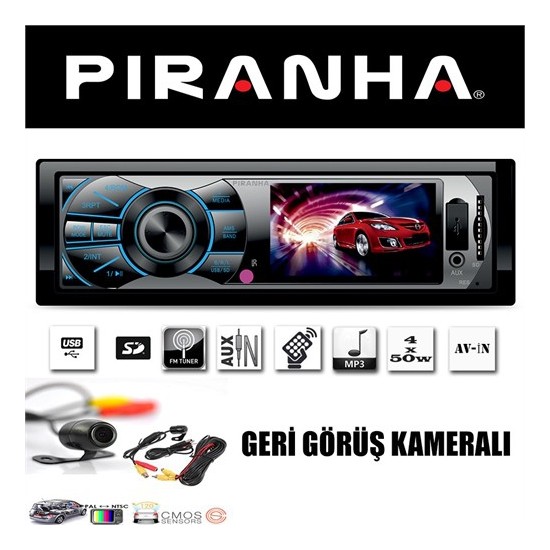 Piranha Cobra R 3�� Ekran Usb/Sd/Avİn Oto Teyp + Geri Görüş Fiyatı