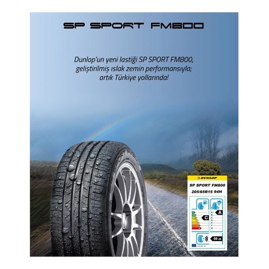 Dunlop 185/65 R15 88H SP Sport FM800 Oto Yaz Lastiği ( Fiyatı