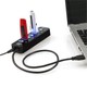 Dark Connect Master 7 Port USB 3.0 + 1 port 2A USB Hızlı Şarj Çıkışlı Adaptörlü USB Hub (DK-AC-USB371)