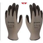 Würth Iş Güvenliği Eldiveni Mekanikçi Siyah Nitril  No: 9-L 6 Adet