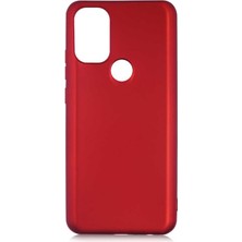 Hesaplı Dünya General Mobile GM21+ Plus Kılıf Mat Renkli Esnek Silikon Kırmızı Renk Prm