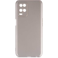 Hesaplı Dünya Oppo A54 Kılıf Mat Renkli Esnek Silikon Gold Renk Prm