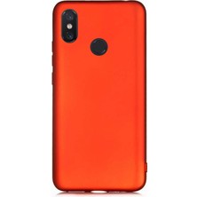 Hesaplı Dünya Xiaomi Mi 8 Kılıf Mat Renkli Esnek Silikon Kırmızı Renk Prm
