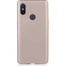 Hesaplı Dünya Xiaomi Mi 8 Se Kılıf Mat Renkli Esnek Silikon Gold Renk Prm