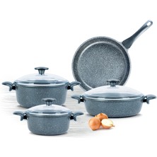 Thermoad 7 Parça Granit Tencere & Tava Seti Premium