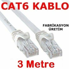 PrimeX Plus PX-CAT63G 23AWG 3 Metre Gri Cat6 Ethernet Kablosu (Gigabit)