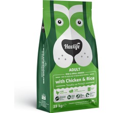 Havlife Tavuklu ve Pirinçli Mini ve Küçük Irk Yetişkin Köpek Maması 15KG