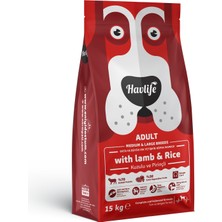 Havlife Kuzulu ve Pirinçli Orta ve Büyük Irk Yetişkin Köpek Maması 15KG