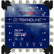 TEKNOLINE 5X8 KASKATLI MULTISWITCH UYDU DAĞITIM SANTRALI