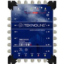 TEKNOLINE 5X12 KASKATLI MULTISWITCH UYDU DAĞITIM SANTRALI