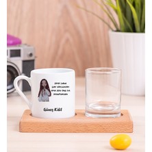 Hediye Dükkanı Kişiye Özel Sen Onu Da Soğutursun Esprili Ahşap Sunumlu Türk Kahvesi Fincanı