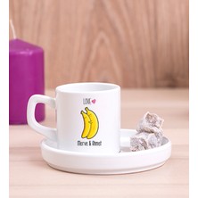 Hediye Dükkanı Kişiye Özel Sevimli Muzlar Concept Türk Kahvesi Fincanı