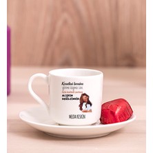 Hediye Dükkanı Kişiye Özel Alışıkın Değilsindir Tasarım Esprili Porselen Türk Kahvesi Fincanı