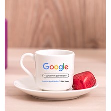 Hediye Dükkanı Kişiye Özel Google Tasarım Esprili Porselen Türk Kahvesi Fincanı