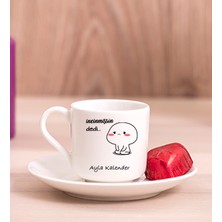 Hediye Dükkanı Kişiye Özel Incinmişsin Dedi Tasarım Esprili Porselen Türk Kahvesi Fincanı