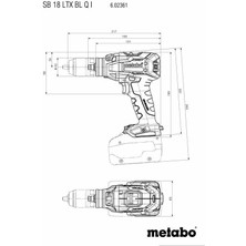 Metabo Sb 18 Ltx Bl Qı / 5.2 Çift Akülü Darbeli Vidalama Li-Ion 18V 5.2AH