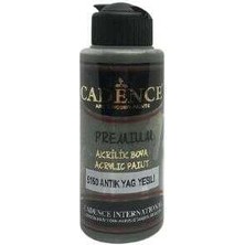 Cadence 5150 Antik Yağ Yeşili Premium Akrilik Boya 120 ml Pürüzsüz ve Kremsi Yapı