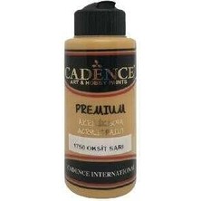 Cadence 1750 Oksit Sarı Premium Akrilik Boya 120 ml