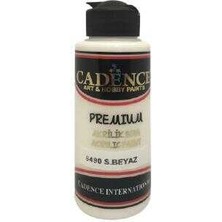 Cadence 6490 S. Beyaz Premium Akrilik Boya 120 ml
