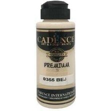 Cadence 0355 Bej Premium Akrilik Boya Yüksek Pigmentasyonlu Kremsi Yapı 120 ml