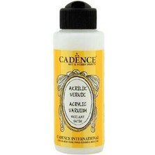 Cadence Su Bazlı Yarı Mat Akrilik Vernik Yüksek Kaliteli Koruma 120 ml Sarı Renk