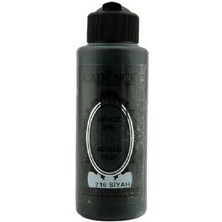Cadence 216 Siyah Metalik Sedefli Akrilik Boya 120 ml