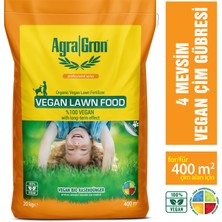 Agragron %100 Vegan Bitkisel Menşeli Çim Gübresi / Doğal Çim Coşturan Gübre 20 kg