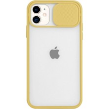 Caseart Apple iPhone 11 Kapak Sürgülü Kamera Korumalı Silikon Kılıf