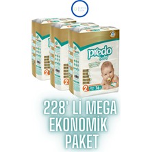 Predo Baby Premium Comfort Bebek Bezi 2 Numara (5-8kg) Mini 228 Adet