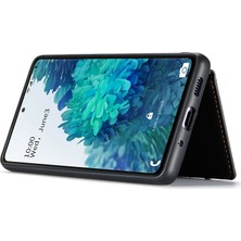 Lnobern Samsung Galaxy S20 Fe ile Uyumlu Ayrılabilir Manyetik Adsorpsiyon Kart Yuvası Kickstand Telefon Kılıfı  (Yurt Dışından)