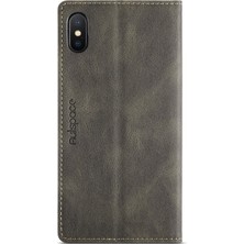 Lnobern Retro Tarzı Rfıd Engelleme Cüzdan Kılıfı iPhone Xs Max (6,5 Inç) ile Uyumlu (Yurt Dışından)