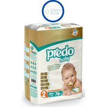 Predo Baby Premium Comfort Bebek Bezi 2 Numara (5-8kg) Mini 76 Adet