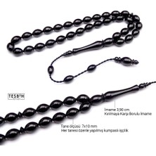 Tesbih Rüyası Sistemli Badem Model Kumpaslı Erzurum Oltu Taşı Tesbih