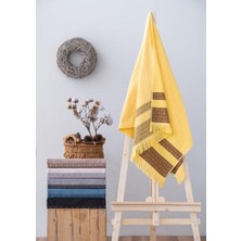 Cotton Box Cottonbox Twins %100 Pamuk Sarı Plaj Havlusu